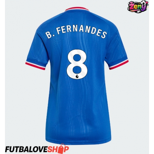 Dres Manchester United Bruno Fernandes #8 Preč pre Ženy 2026-27 Krátky Rukáv